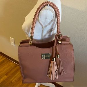 Bebe Blush/Dusty Rose Leather Bag